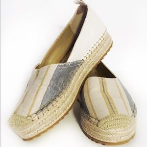 Lafayette 148 Woman’s Canvas Espadrille Shoes 5.5